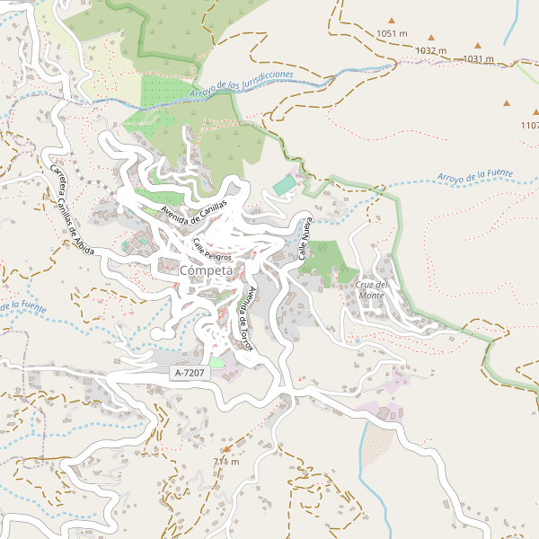 Mapa de Cómpeta Thumbnail