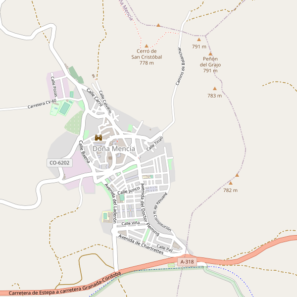 Mapa de Doña Mencía Thumbnail