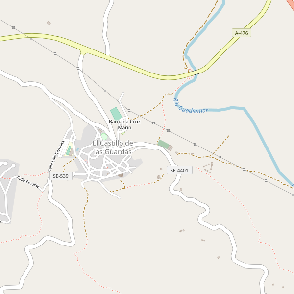 Mapa de El Castillo de las Guardas Thumbnail