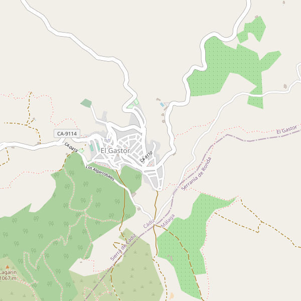 Mapa de El Gastor Thumbnail