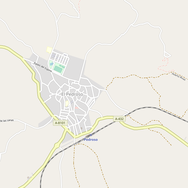 Mapa de lavados-coches en El Pedroso Thumbnail