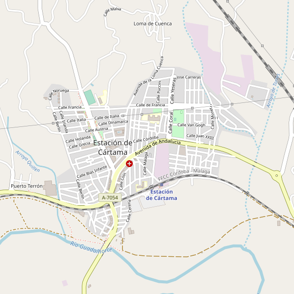 Mapa de Estación de Cártama Thumbnail