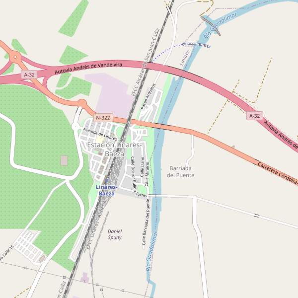 Mapa de Estación Linares-Baeza Thumbnail