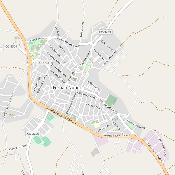 Mapa de Fernán Núñez Thumbnail