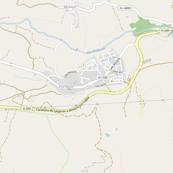 Mapa de Fondón Thumbnail