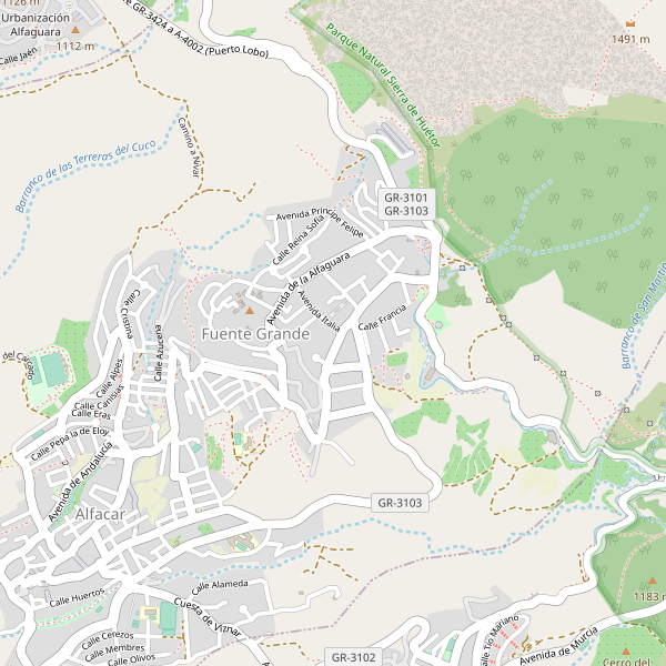 Mapa de Fuente Grande Thumbnail