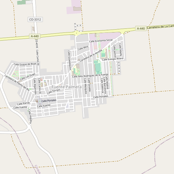 Mapa de Fuente Palmera Thumbnail