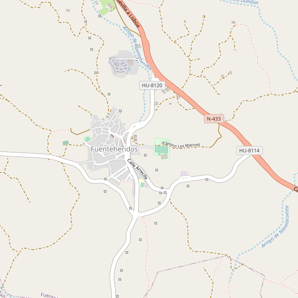 Mapa de Fuenteheridos Thumbnail