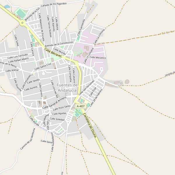 Mapa de Fuentes de Andalucía Thumbnail