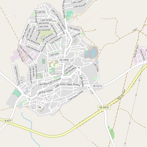 Mapa de Gerena Thumbnail