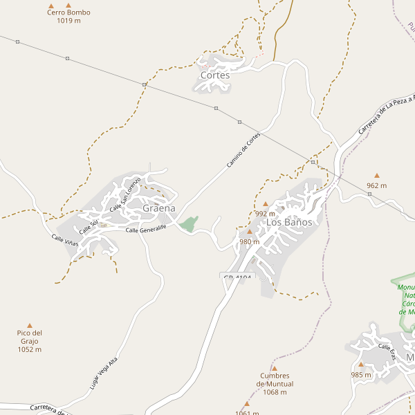 Mapa de Graena Thumbnail