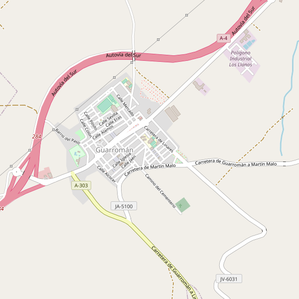 Mapa de Guarromán Thumbnail