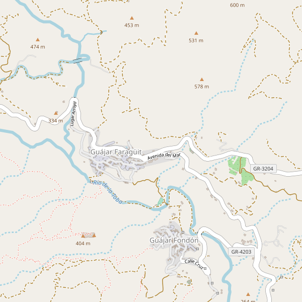 Mapa de Guájar Faragüit Thumbnail