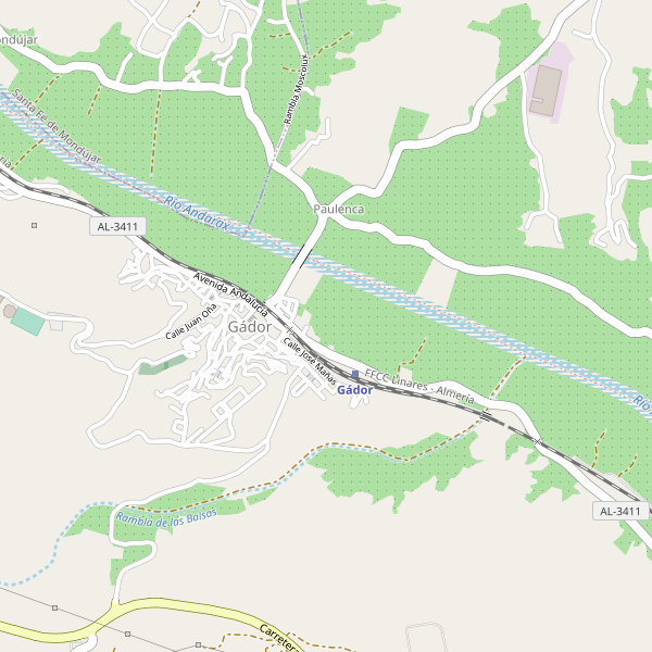 Mapa de Gádor Thumbnail