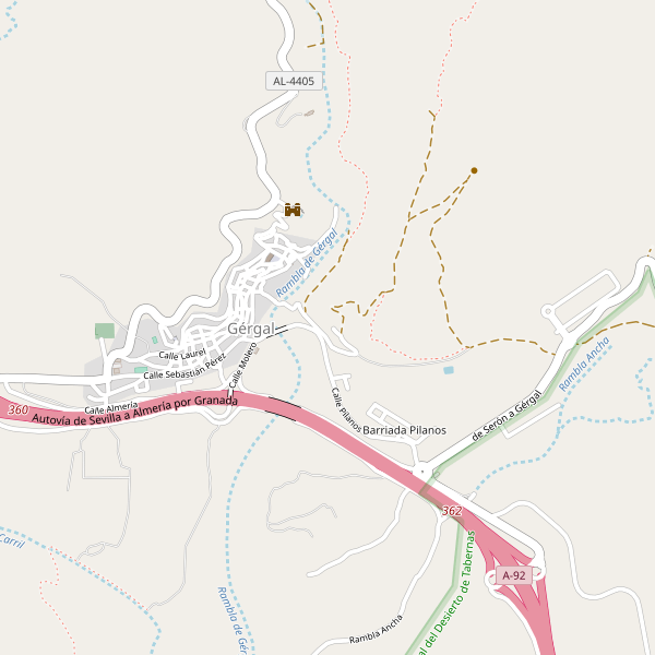 Mapa de Gérgal Thumbnail