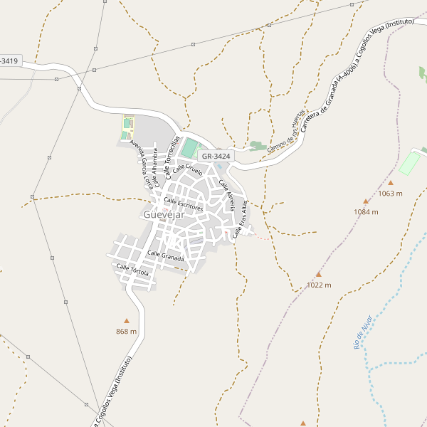 Mapa de Güevéjar Thumbnail