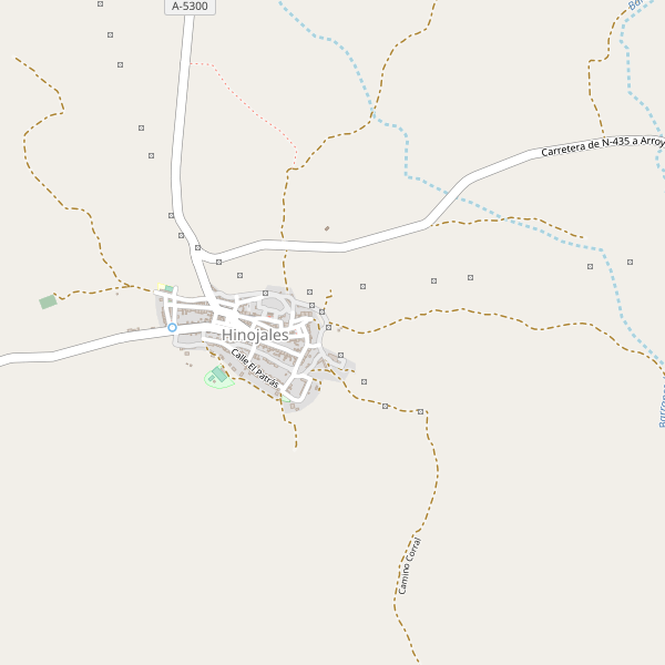 Mapa de Hinojales Thumbnail