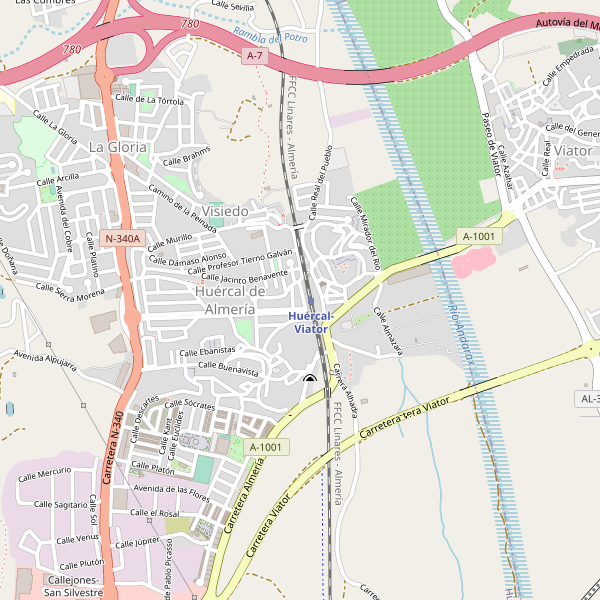 Mapa de Huércal de Almería Thumbnail