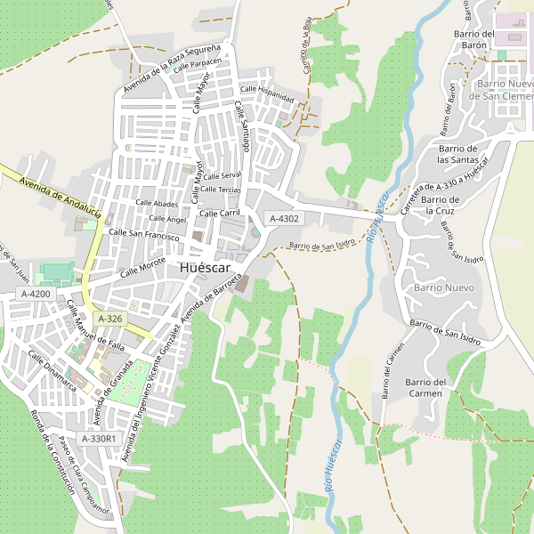 Mapa de Huéscar Thumbnail