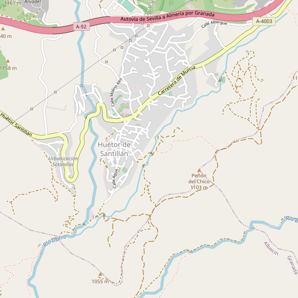 Mapa de Huétor de Santillán Thumbnail