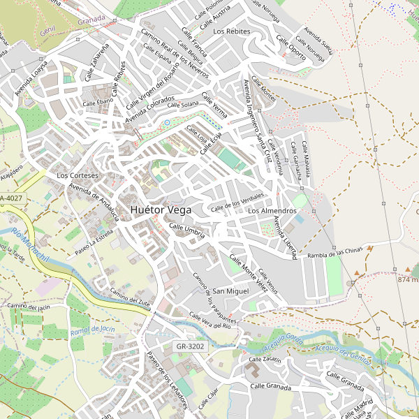 Mapa de Huétor Vega Thumbnail