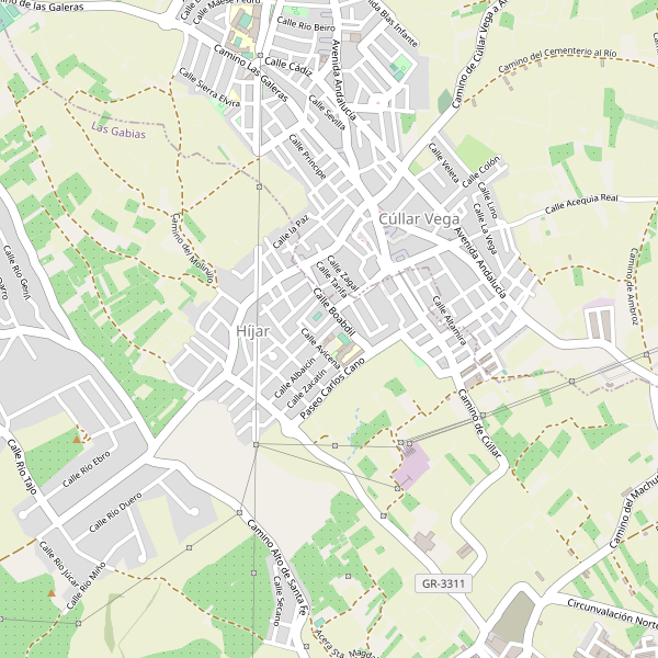 Mapa de Híjar (GR) Thumbnail