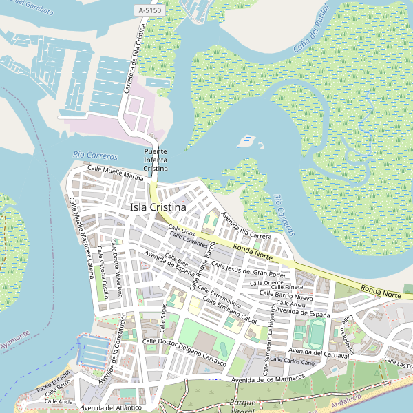 Mapa de librerias en Isla Cristina Thumbnail