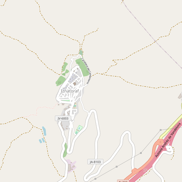 Mapa de Iznatoraf Thumbnail