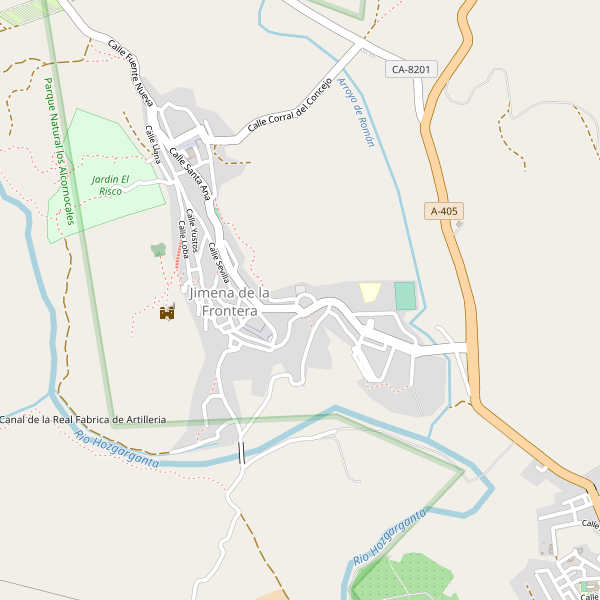 Mapa de Jimena de la Frontera Thumbnail