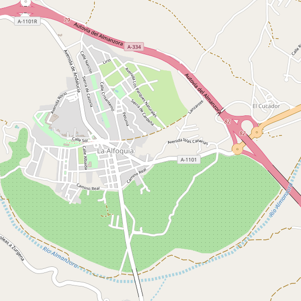 Mapa de La Alfoquia Thumbnail