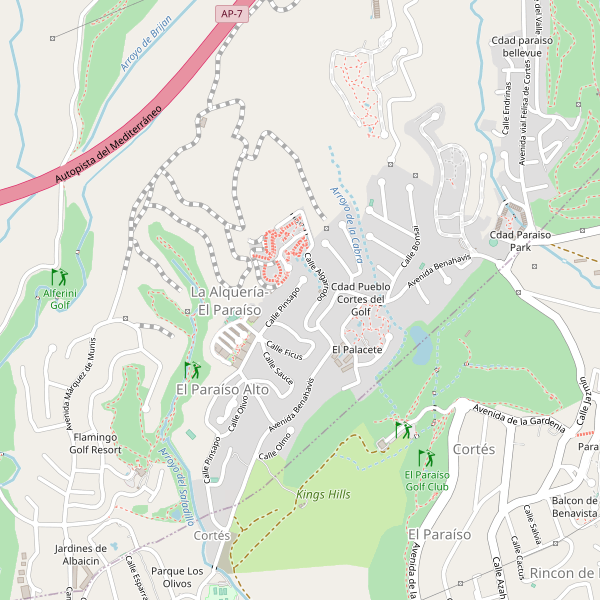 Mapa de La Alquería-El Paraíso Thumbnail