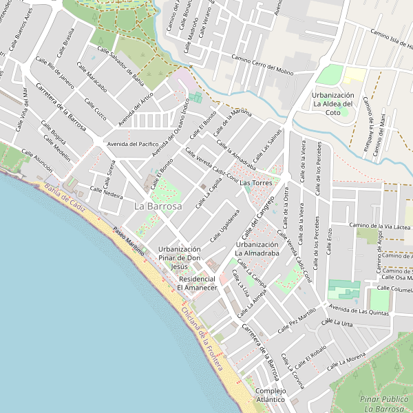 Mapa de La Barrosa Thumbnail