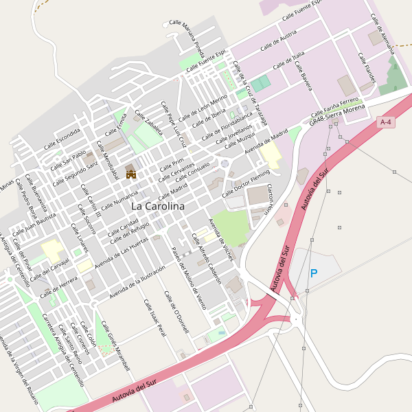 Mapa de La Carolina Thumbnail