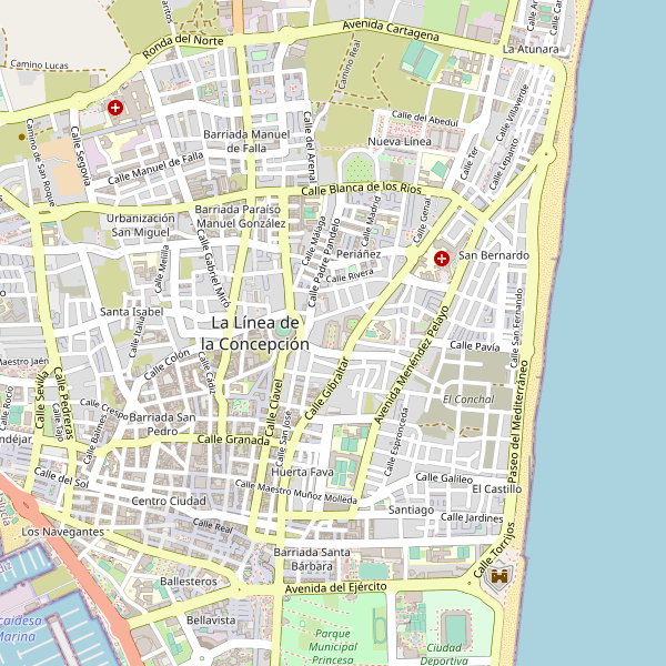 Mapa de La Línea de la Concepción Thumbnail