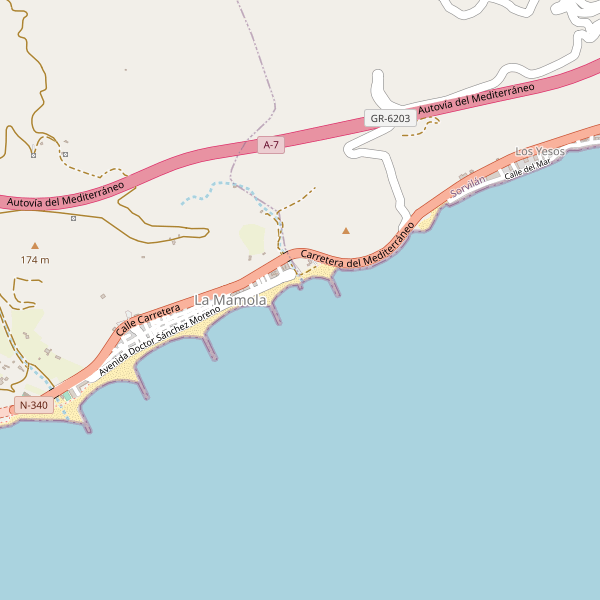 Mapa de La Mamola Thumbnail