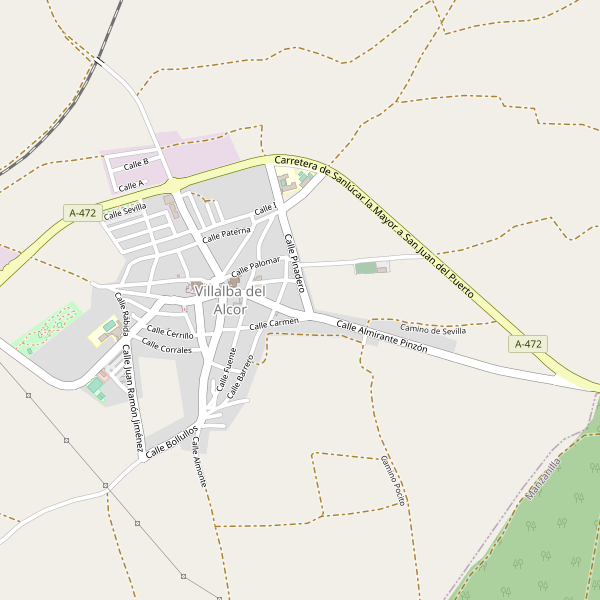 Mapa de bedandbreakfast en Villalba del Alcor Thumbnail