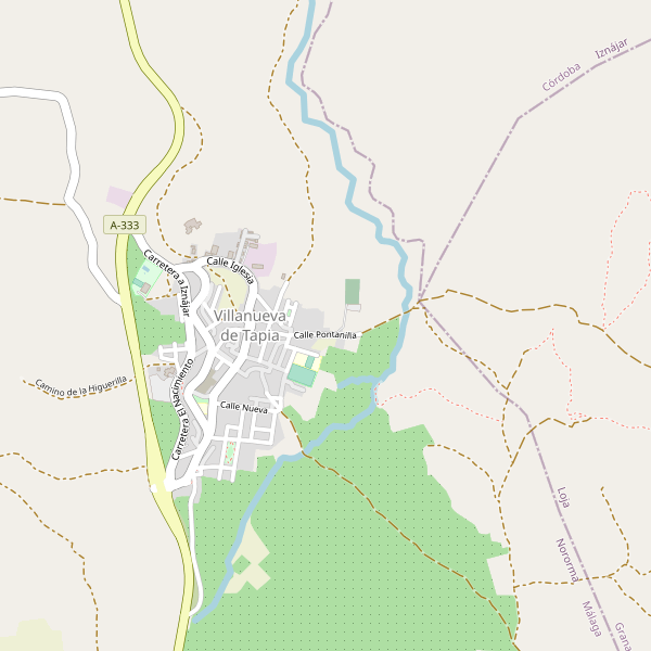 Mapa de hoteles en Villanueva de Tapia Thumbnail