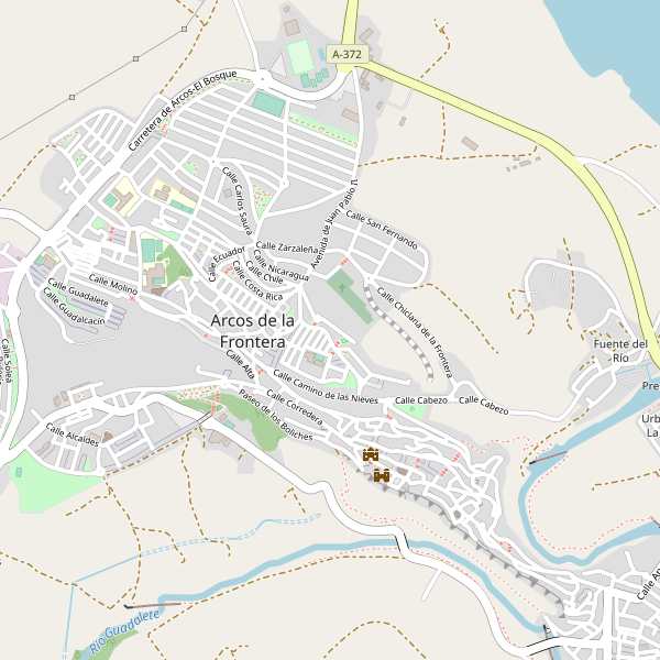 Mapa de aparcamientos-bicicletas en Arcos de la Frontera Thumbnail