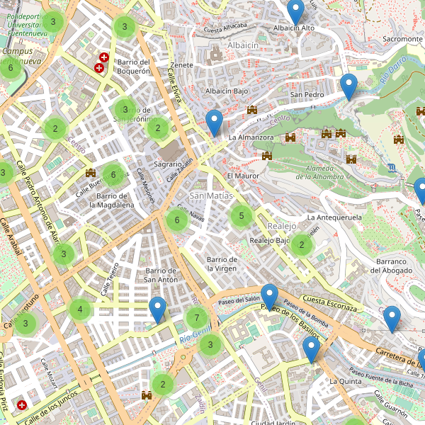 Mapa de aparcamientos-bicicletas en Granada Thumbnail
