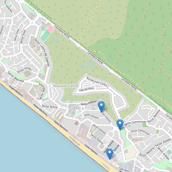 Mapa de aparcamientos-bicicletas en Matalascañas Thumbnail