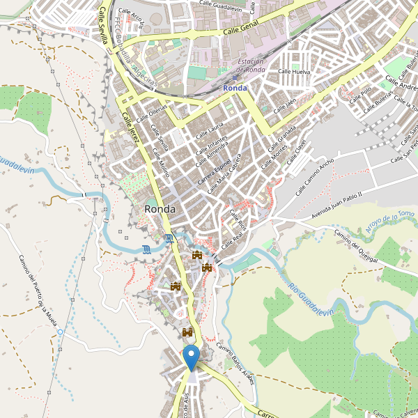 Mapa de aparcamientos-bicicletas en Ronda Thumbnail