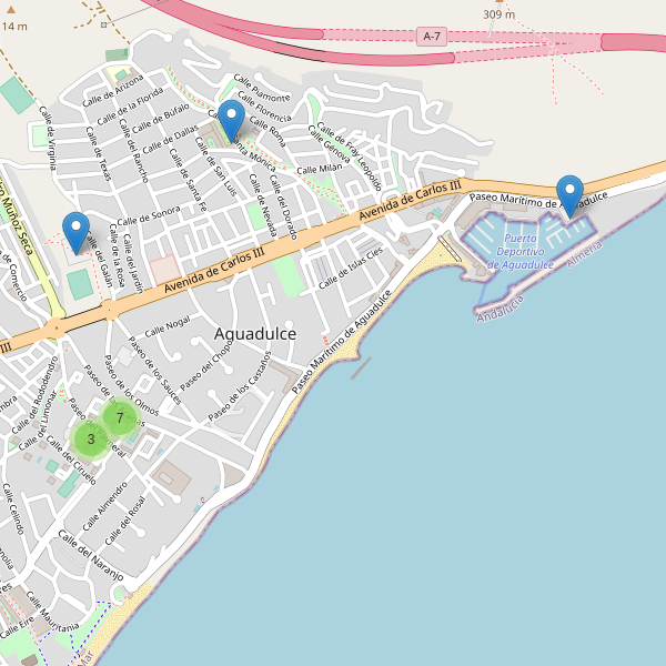 Mapa de aparcamientos en Aguadulce (AL) Thumbnail