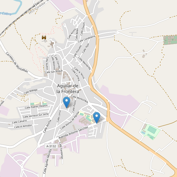 Mapa de aparcamientos en Aguilar de la Frontera Thumbnail