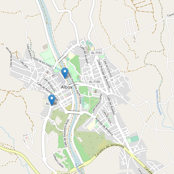 Mapa de aparcamientos en Albox Thumbnail