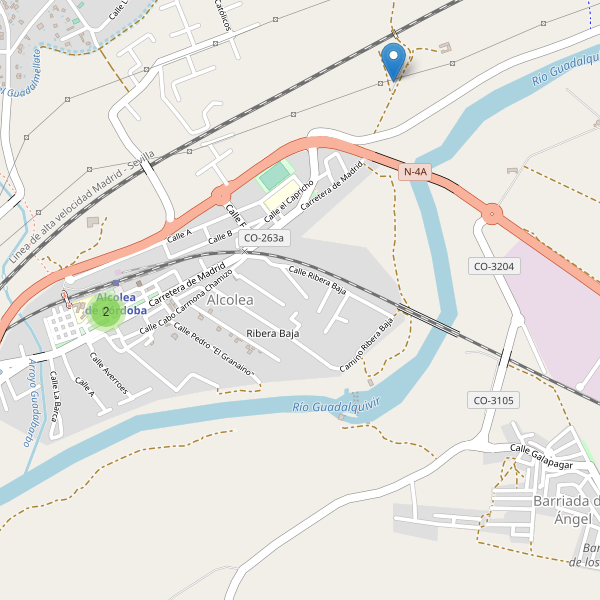 Mapa de aparcamientos en Alcolea (CO) Thumbnail