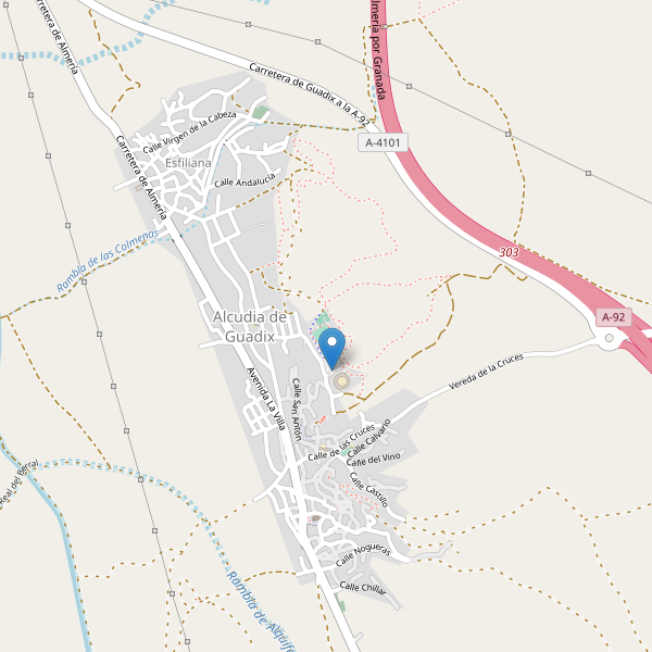 Mapa de aparcamientos en Alcudia de Guadix Thumbnail