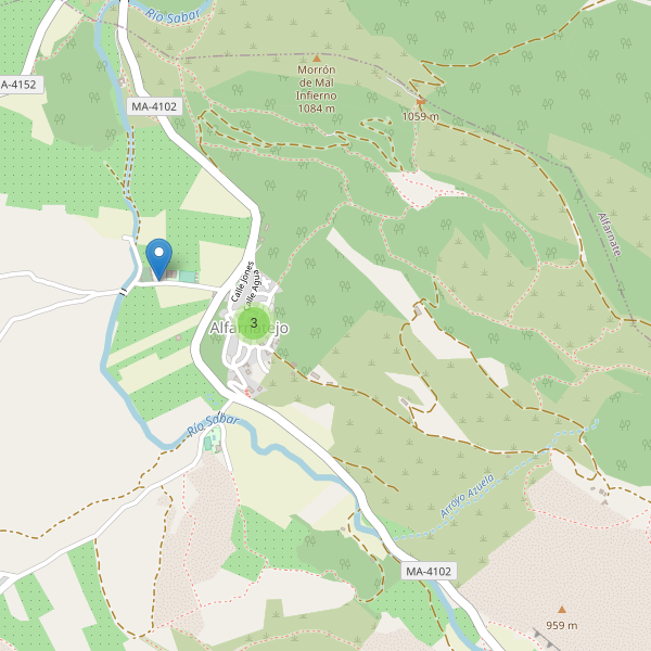 Mapa de aparcamientos en Alfarnatejo Thumbnail