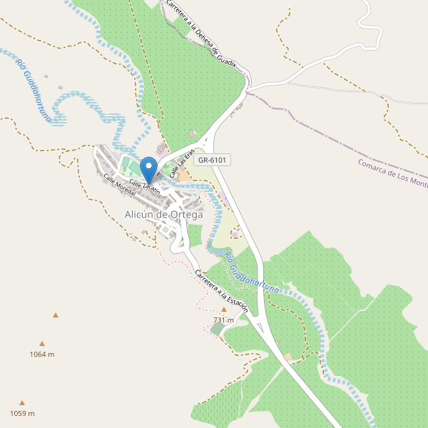 Mapa de aparcamientos en Alicún de Ortega Thumbnail