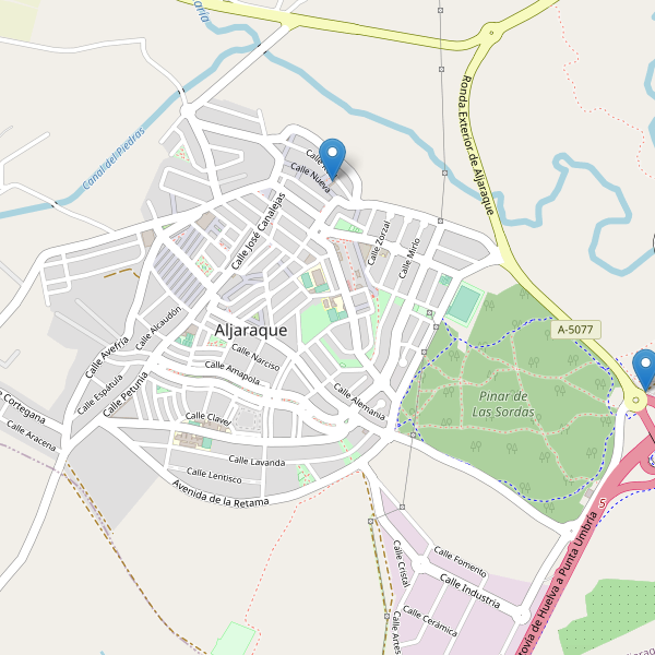 Mapa de aparcamientos en Aljaraque Thumbnail