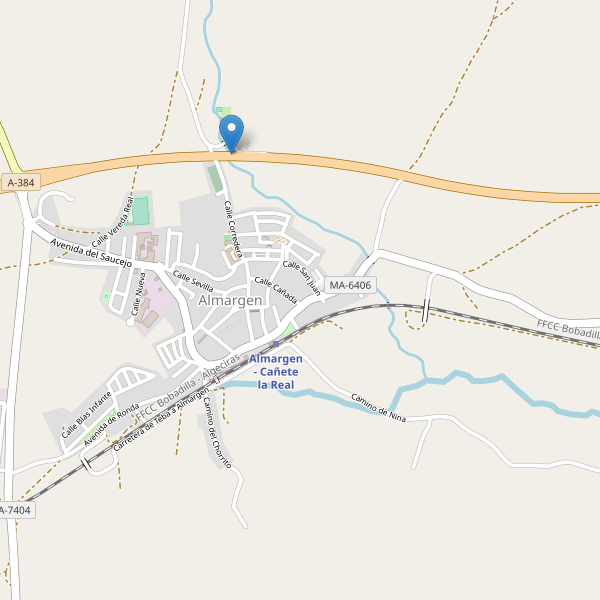 Mapa de aparcamientos en Almargen Thumbnail